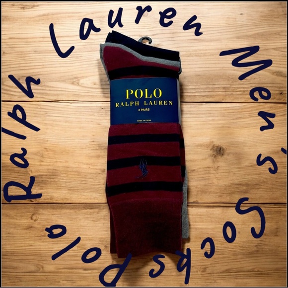 Polo By Ralph Lauren Men’s Socks 🧦 3 Pairs NWT - Picture 1 of 11